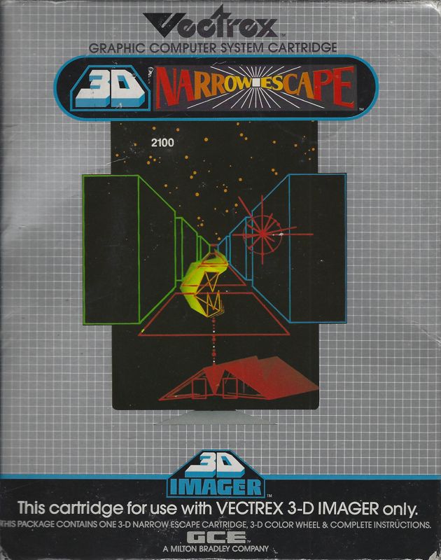 Narrow Escape box art for Vectrex